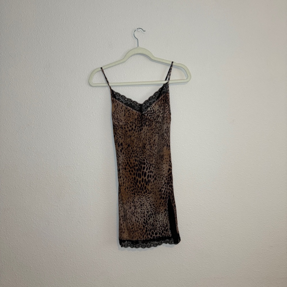 Motel Rocks Leopard Print Mini Dress